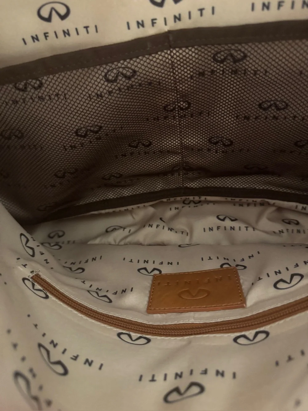🌺 Tan Leather Weekender Duffel Travel Bag Medium Size NWT